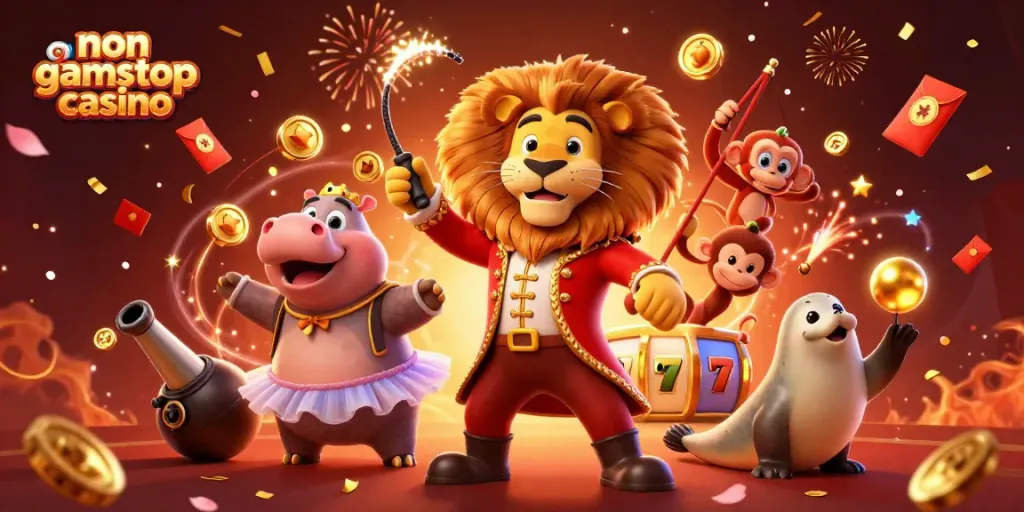 Experience the thrill of non gamstop casino action with vibrant characters and dynamic gaming elements.